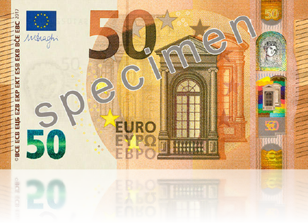 New 10 euro banknote in circulation: Watermark, hologram, emerald number